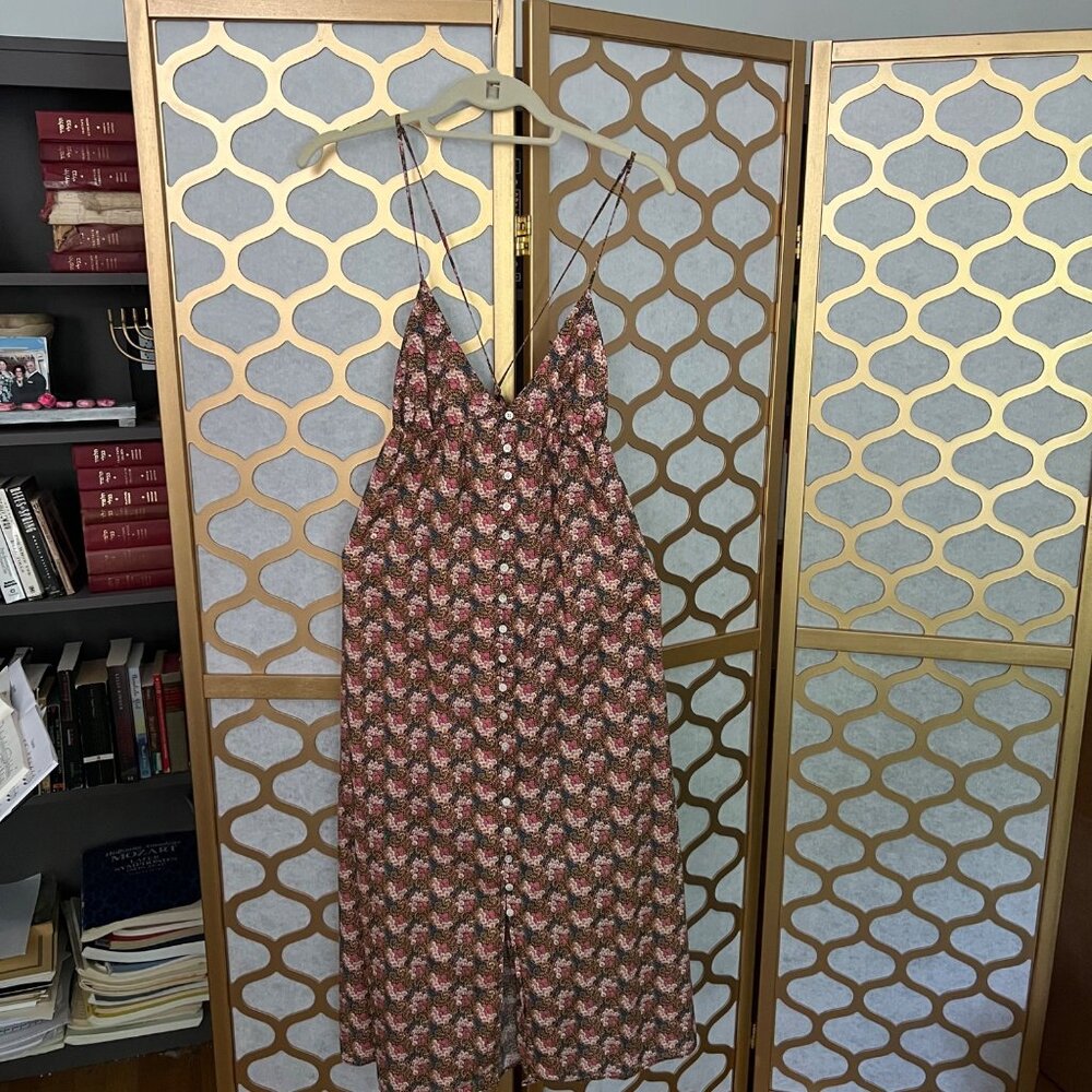 J.Crew Collection Size M Ratti Prism Floral Print Triangle Sundress Midi Dress - Picture 4 of 16